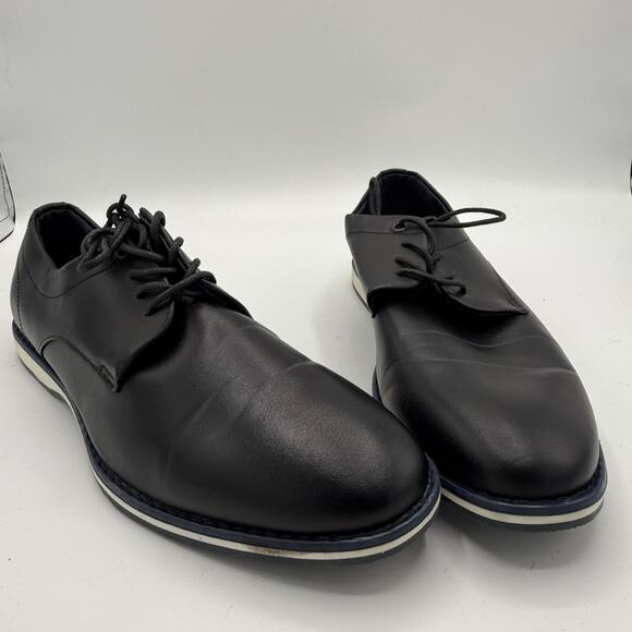 Nine West Mathias Oxford Dress Shoes Mens 8.5 Black Lace Up Business Casual Flat main image 5